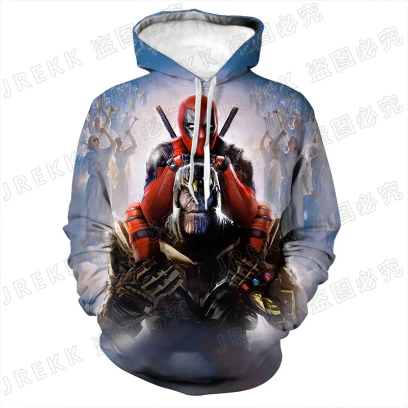 Мужские женские Детские крутые пуловеры с длинным рукавом толстовки Дэдпула 3D