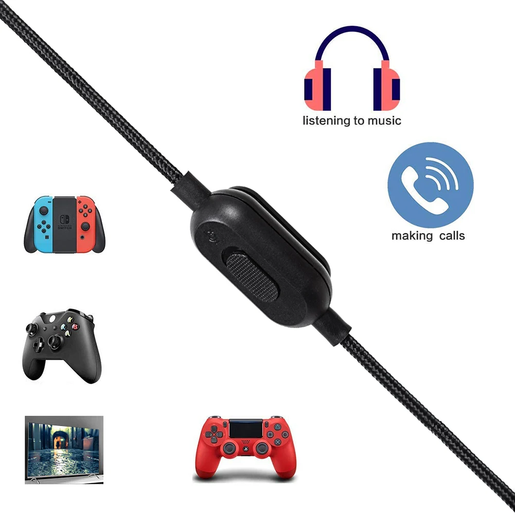 Аудиокабель для наушников сменный шнур Logitech G633 G635 G933 G935 G433 G233 Astro A10 A40 игровая