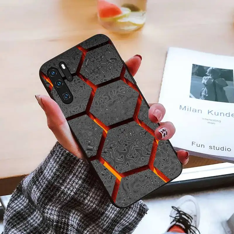 

Hexagonal lattice Phone Case For Huawei honor Mate mate P 10 9X 10i 20 30 40 y7 pro p smart 2019 lite