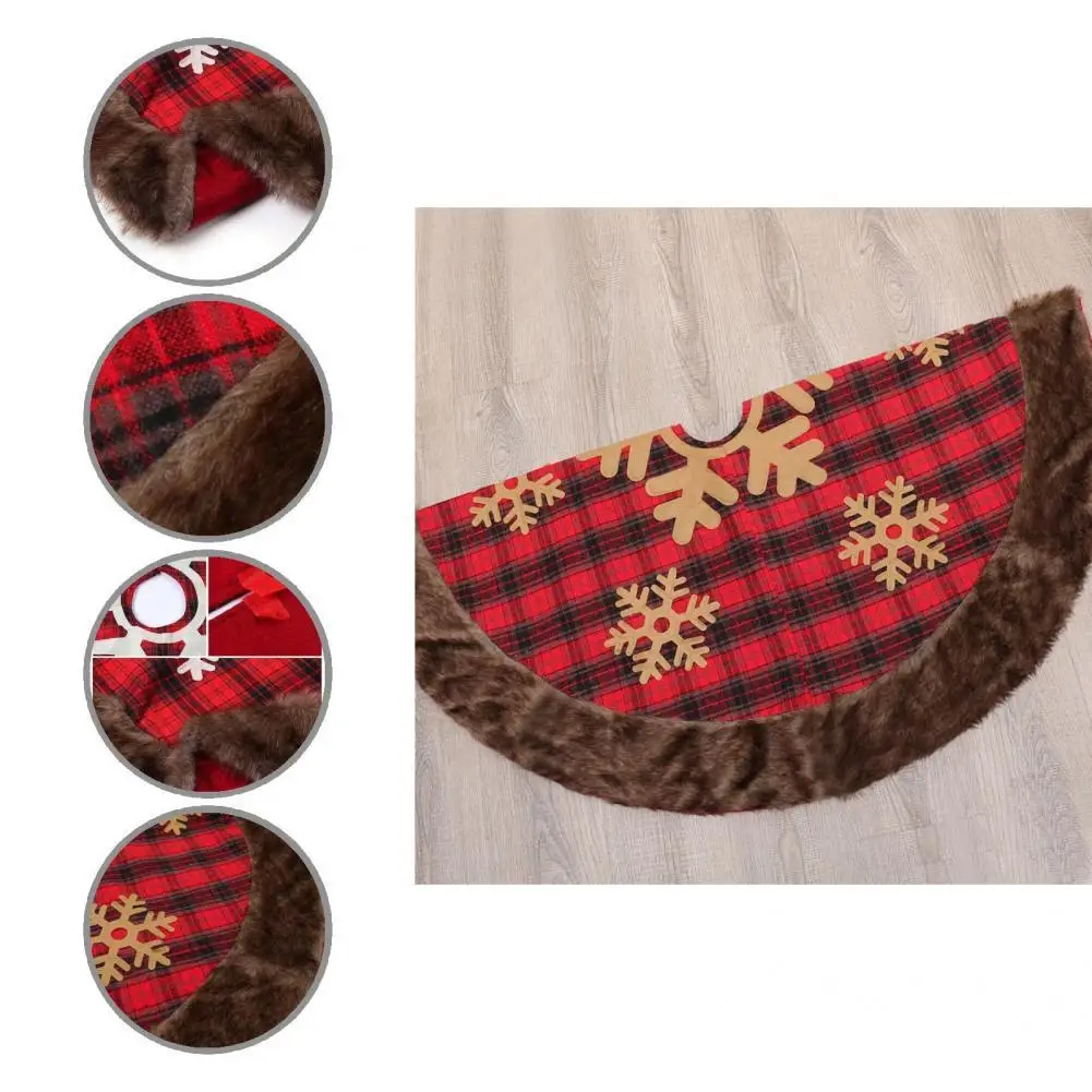 

Useful Tree Rug Versatile Wear Resistance Soft Xmas Tree Mat Embellishments