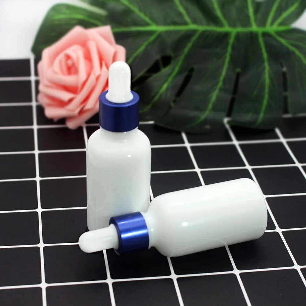 30 мл фарфоровый белый эфирное масло пустая стеклянная капельница бутылка