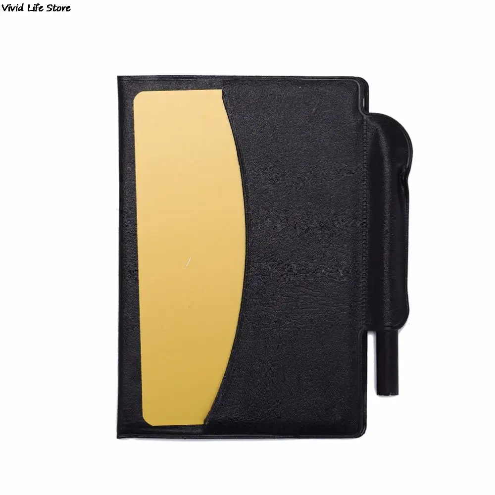 Футбольный арбитр красный желтый карточка карандаш спортивный блокнот