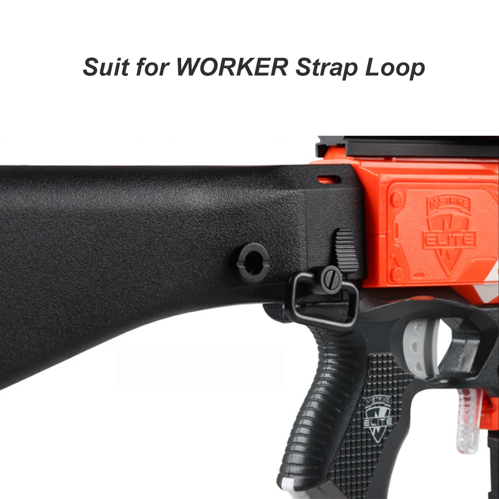 

Modification ABS Shoulder Stock for nerf N-Strike Elite and Nerf Modulus Series Toys Toy Gun Accessories(Black Orange)