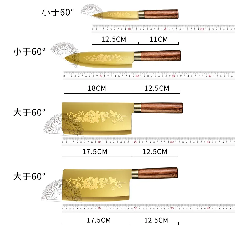 4 в 1 кухонные ножи с золотым титановым покрытием | Дом и сад