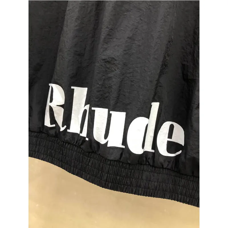 19SS куртка ревеня с принтом логотипа черные/зеленые куртки уличные мужские