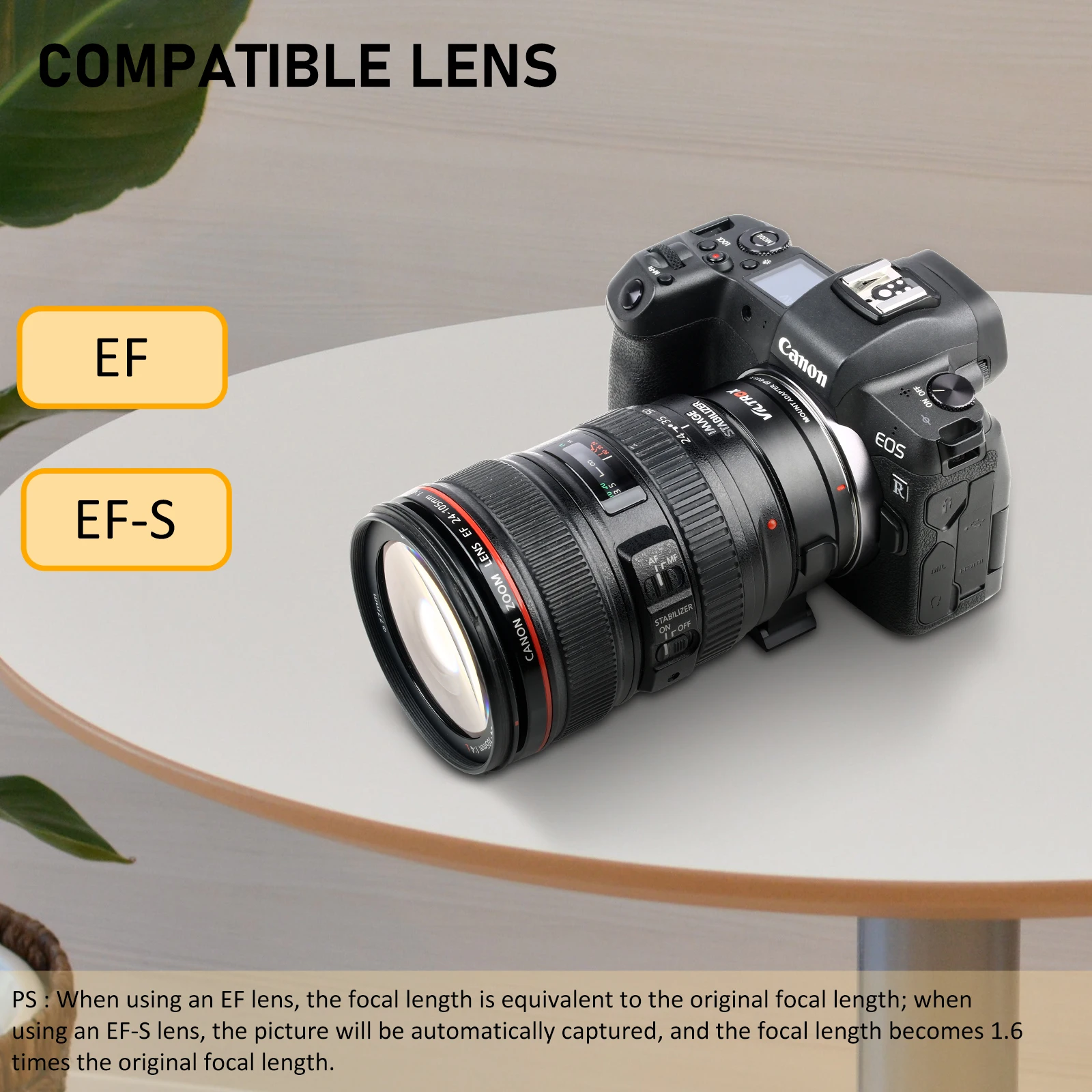 Viltrox EF EOS R Крепление объектива Автофокус адаптер RF для цифровой однообъективной