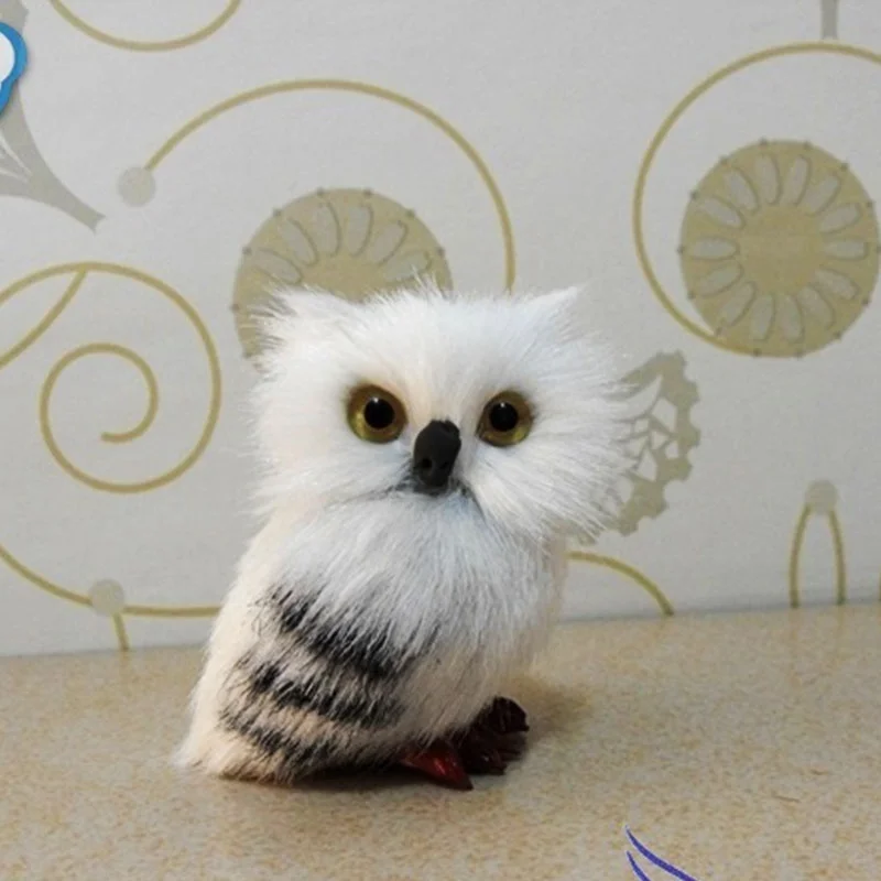 Creative Cute Owl Plush Toys Accessories Kids Gift Handmade Crafts Collection Office Decoration Miniature Figurines | Дом и сад
