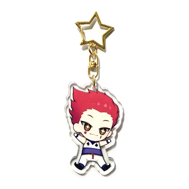 Фото 7 шт. аниме HUNTER×HUNTER GON · FREECSS акриловый брелок подставка фигурка Killua Zoldyck мультяшный кулон брелок подарки косплей №4
