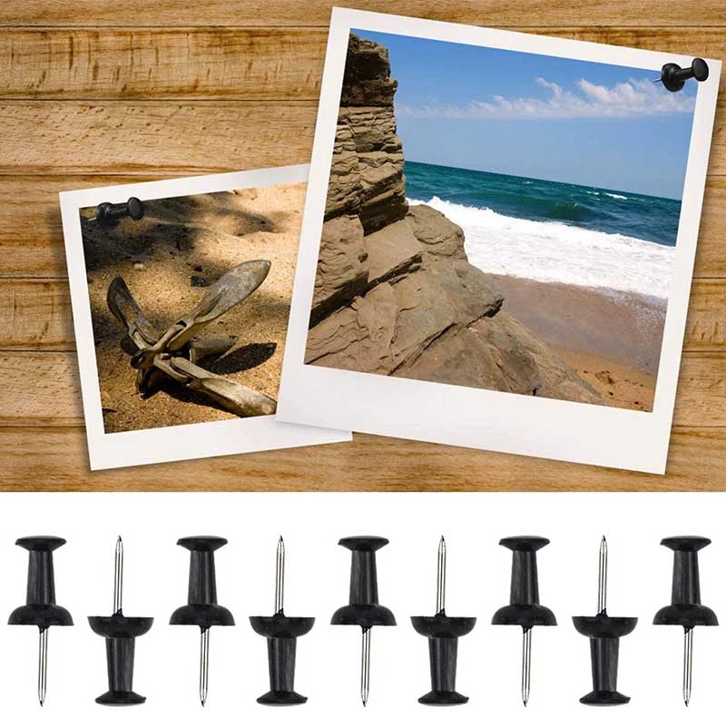 

500PCS Office Stationery Set Drawing Pins Paper Clips Push Pins Binder Clips Bulldog Clips with Push Pins Clips