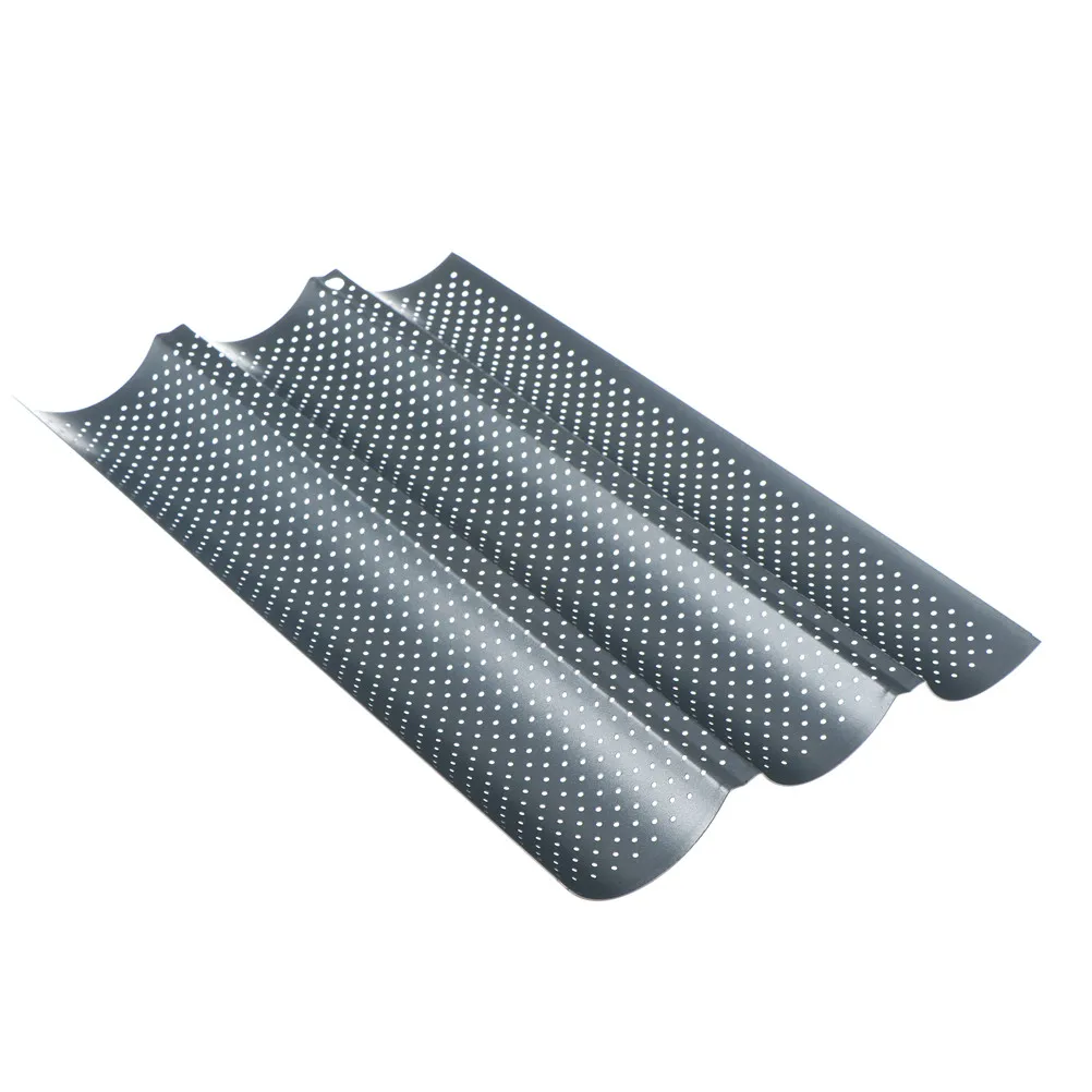 Форма для выпечки французского хлеба волнистый поднос практичная багетная форма