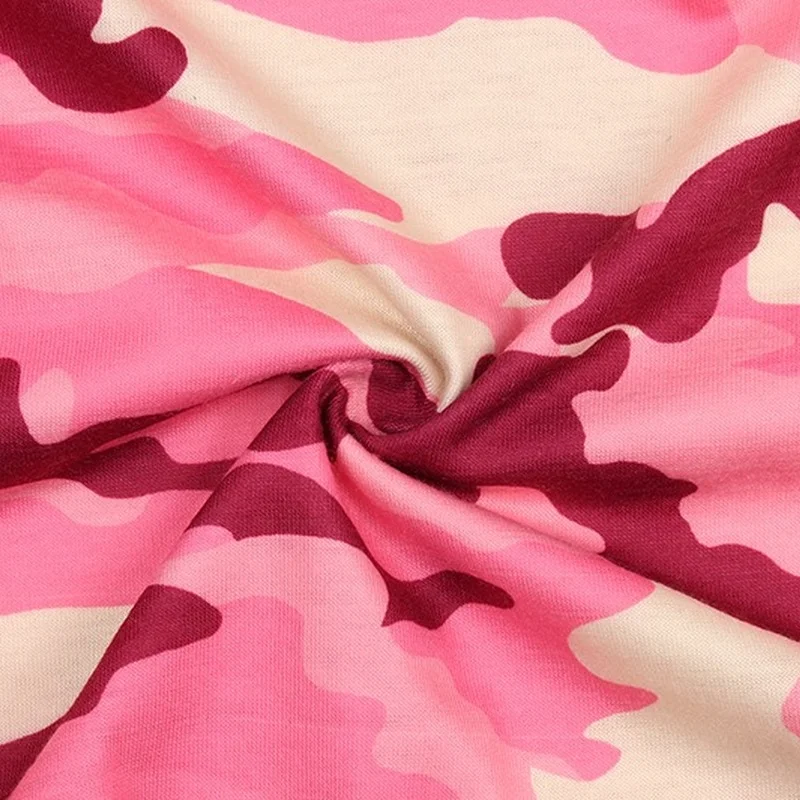 Летний цельный комбинезон повседневный камуфляжный с принтом Свободные