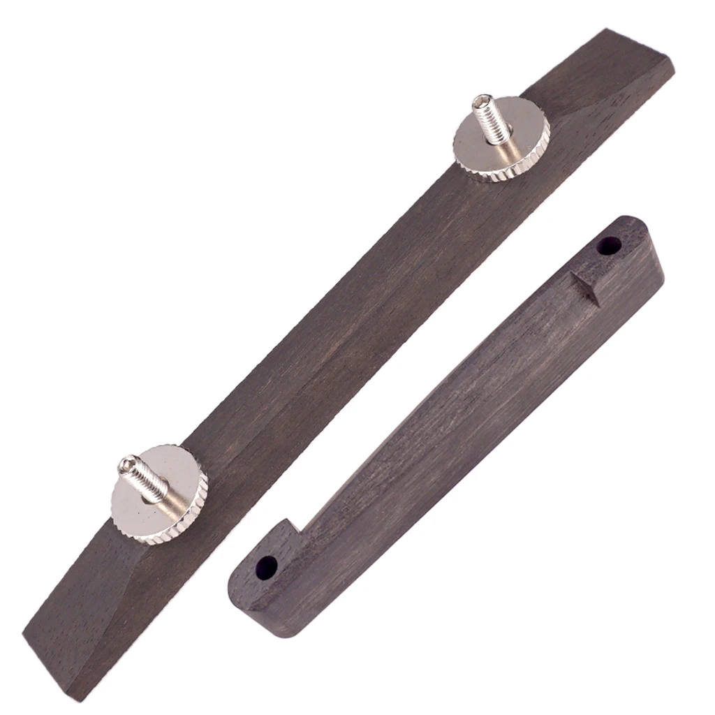 

Polished Archtop Guitar Bridge Rosewood Musical Stringed Instrument Parts DIY