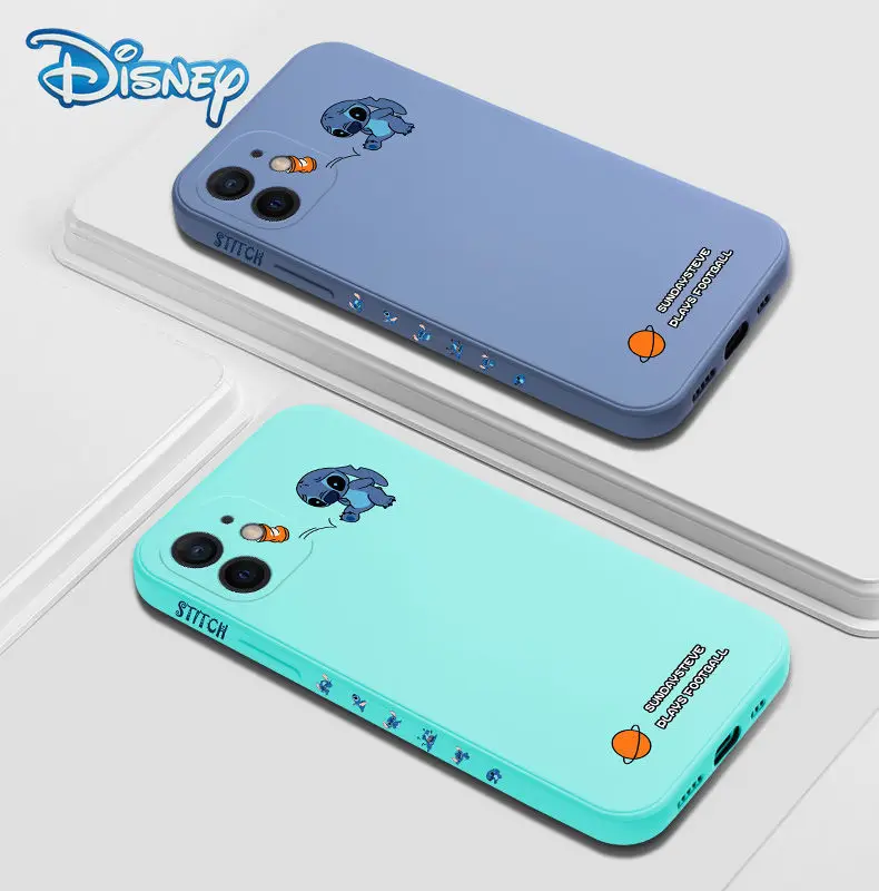 

Disney Stitch Cartoon Phone Case for iPhone 13 13Pro 12 12Pro 11 Pro X XS Max XR 7 8 Plus SE Cute Anti-Fall Protective Covers