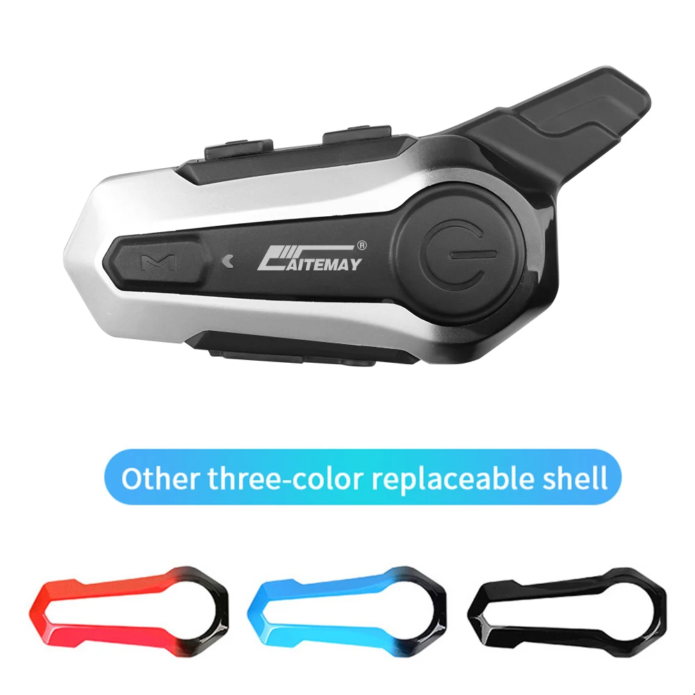 Motorcycle Bluetooth5.0 Helmet Headset Waterproof Intercom Pairing Compatible 2 Riders Talking Interphone Handsfree Call | Автомобили и