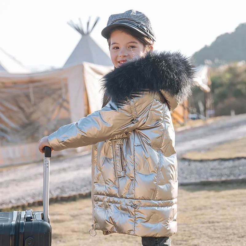 

Children Winter Down Jacket 2021 New Baby Girls Coats Warm Kids Fashion Jackets For Girls Children's Clothing 4 To 12 Years