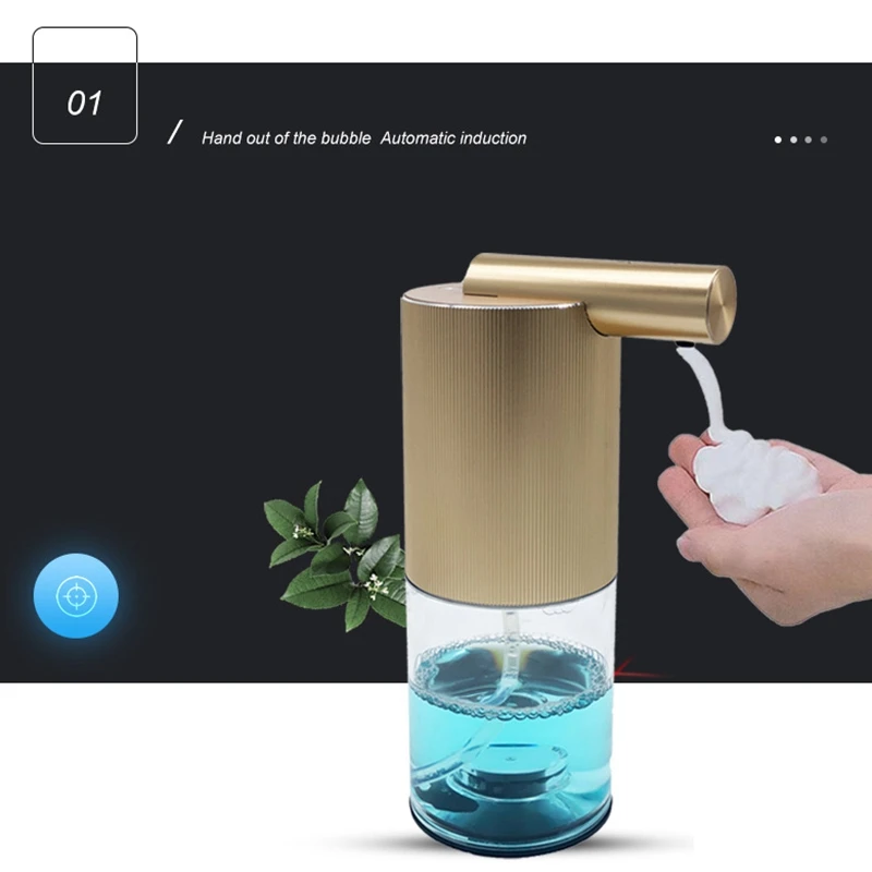 

Soap Dispenser,Touchless Aluminum Alloy Infrared Induction Silent Adjustable Foam Liquid Soap Dispenser for Bathroom