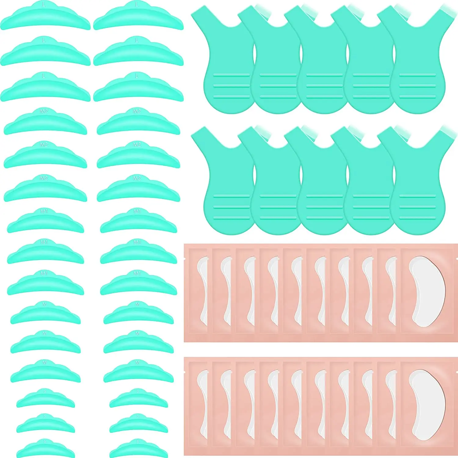 60 шт. Набор бигуди для завивки подходит всех форм глаз безопасные материалы