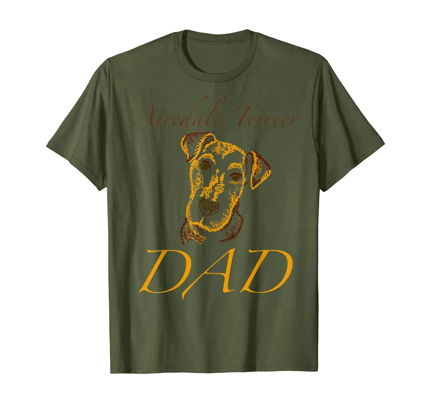

Mens Airedale Terrier Dad Tee T Shirt Tshirt T-Shirt