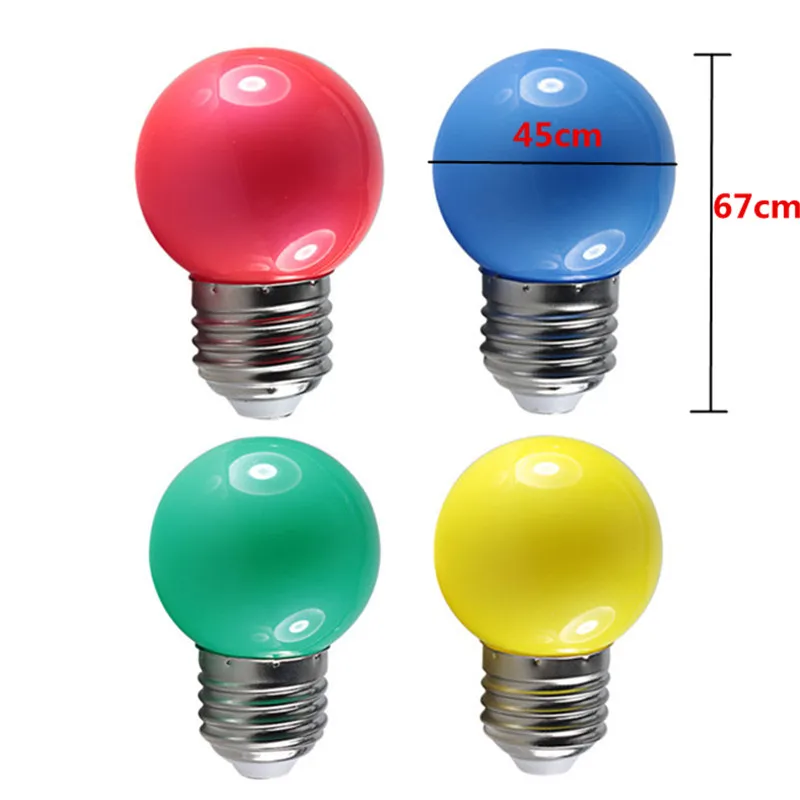 

E27 3W 220V LED Colorful Bulb Ball Red Blue Green Light for Home Room Decor Wall Sconce Bombilla Led Fairy Lights Decoration