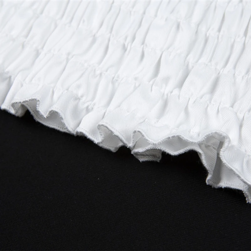 

Giyu 2021 Summer Sweet Beauty Wind Net Gauze Transparent Short-Sleeved Square Collar Temperament Fungus Bag Hip Slim Dress