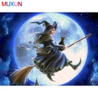 Стразы живопись кристалл домашний декор Diy алмазная живопись Ведьма езда на метле 5D Вышивка крестиком Алмазная вышивка подарок Rp173