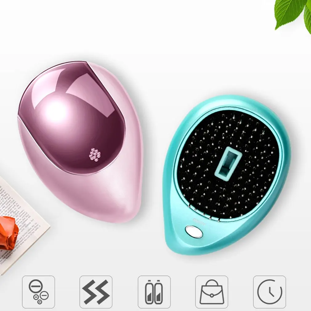 Электрическая вибрация против выпадения волос Магнитная Массажная расческа