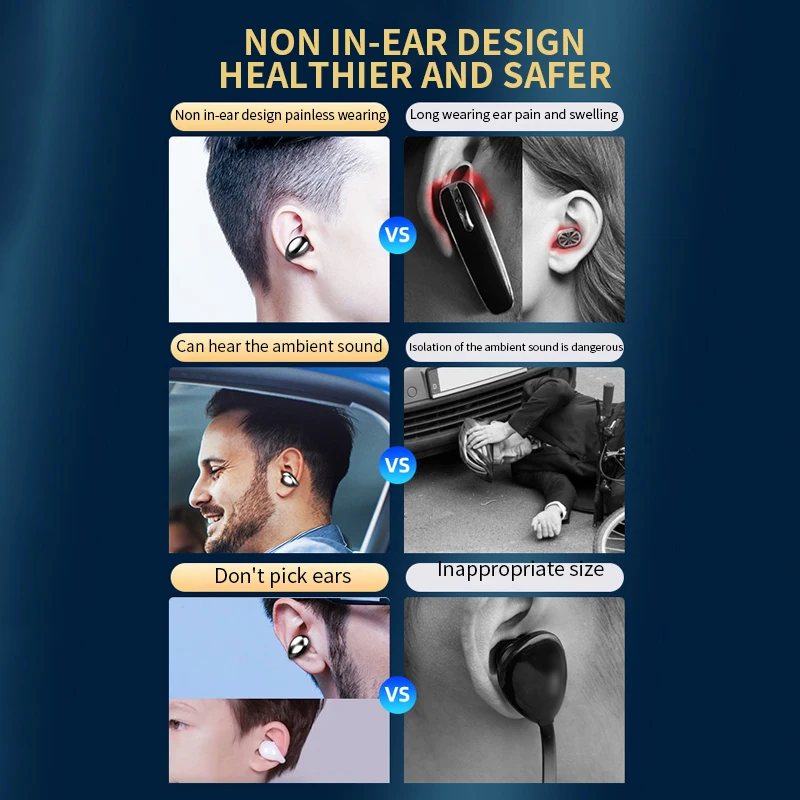 Bluetooth наушники с костной проводимостью 5 0 беспроводные S19TWS гарнитура спортивные