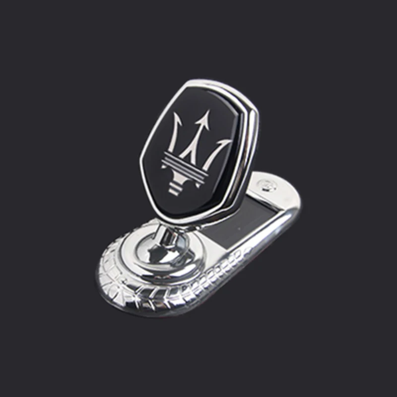 

Car Front Hood Badge Lamp Solar Energy for Maserati Quattroporte Gransport Granlusso Granturismo GTS Gran Cabrio Levante Ghibli