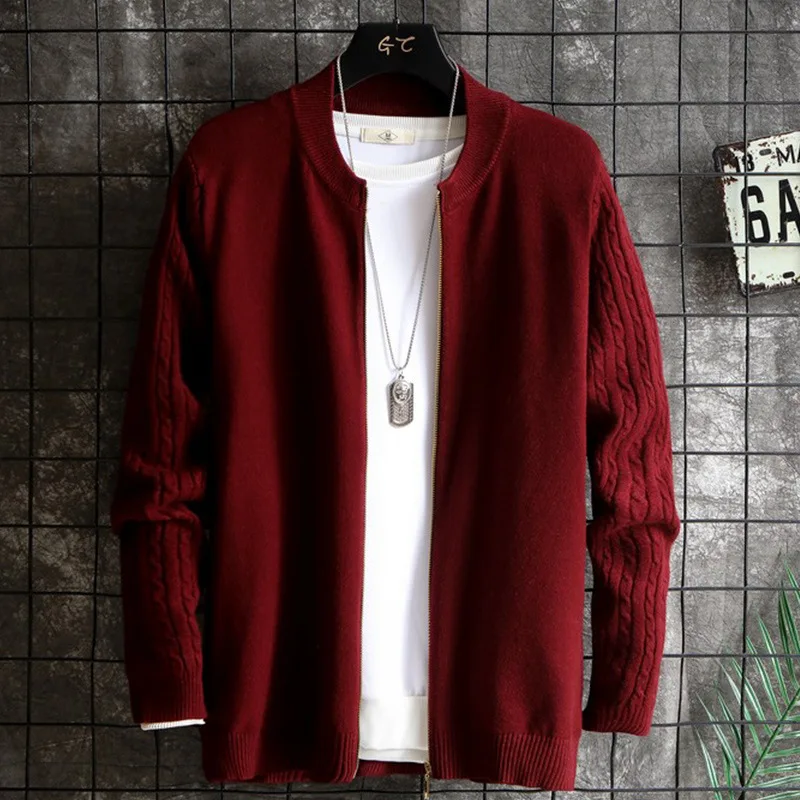 Кардиган Свитер мужское трикотажное пальто весенние и осенние трендовые топы