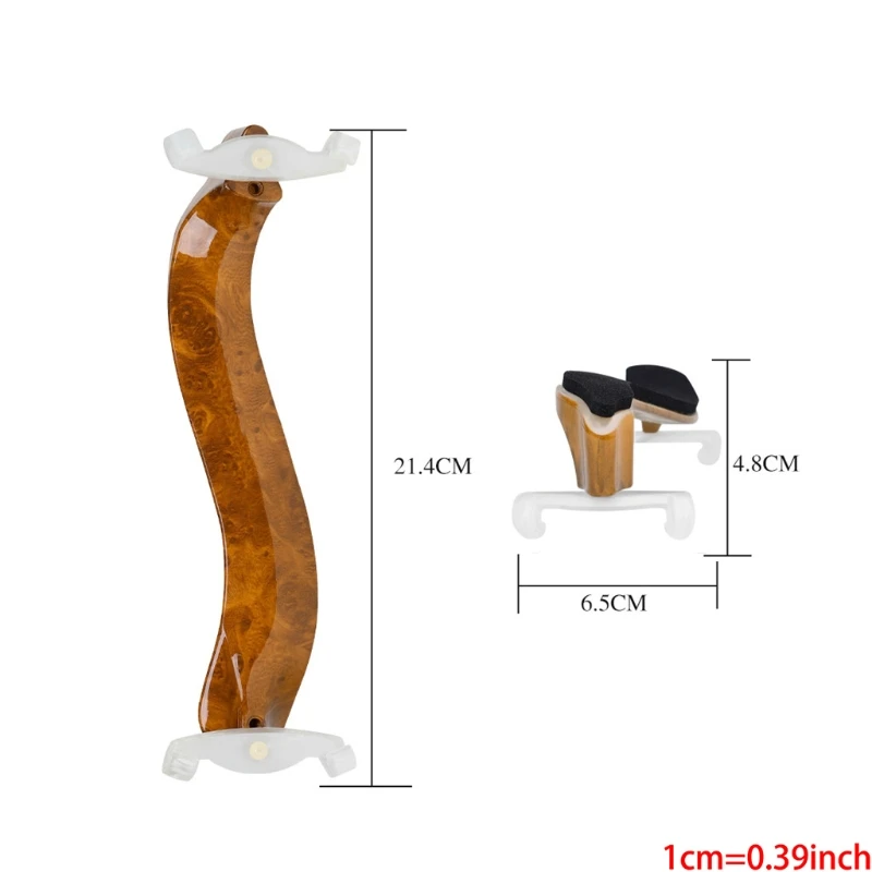 

Bird 's-Eye Quality Violin Shoulder Rest 4/4-4/3 Style Accessories Pad Support Parts Fittings