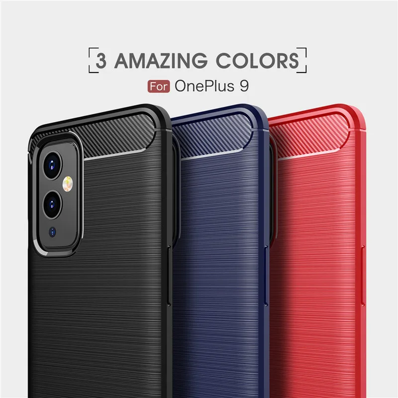 Мягкий чехол из углеродного волокна и для Oneplus 9 9R 8T 8 7T Pro Nord N10 5G N100 защитный