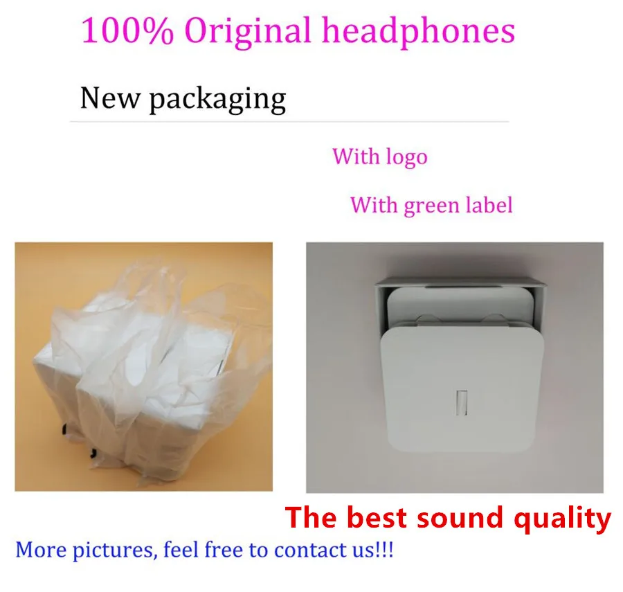 

Original Oem Quality headset in ear headphones earphone With Remote Mic for 3.5mm jack With Retail