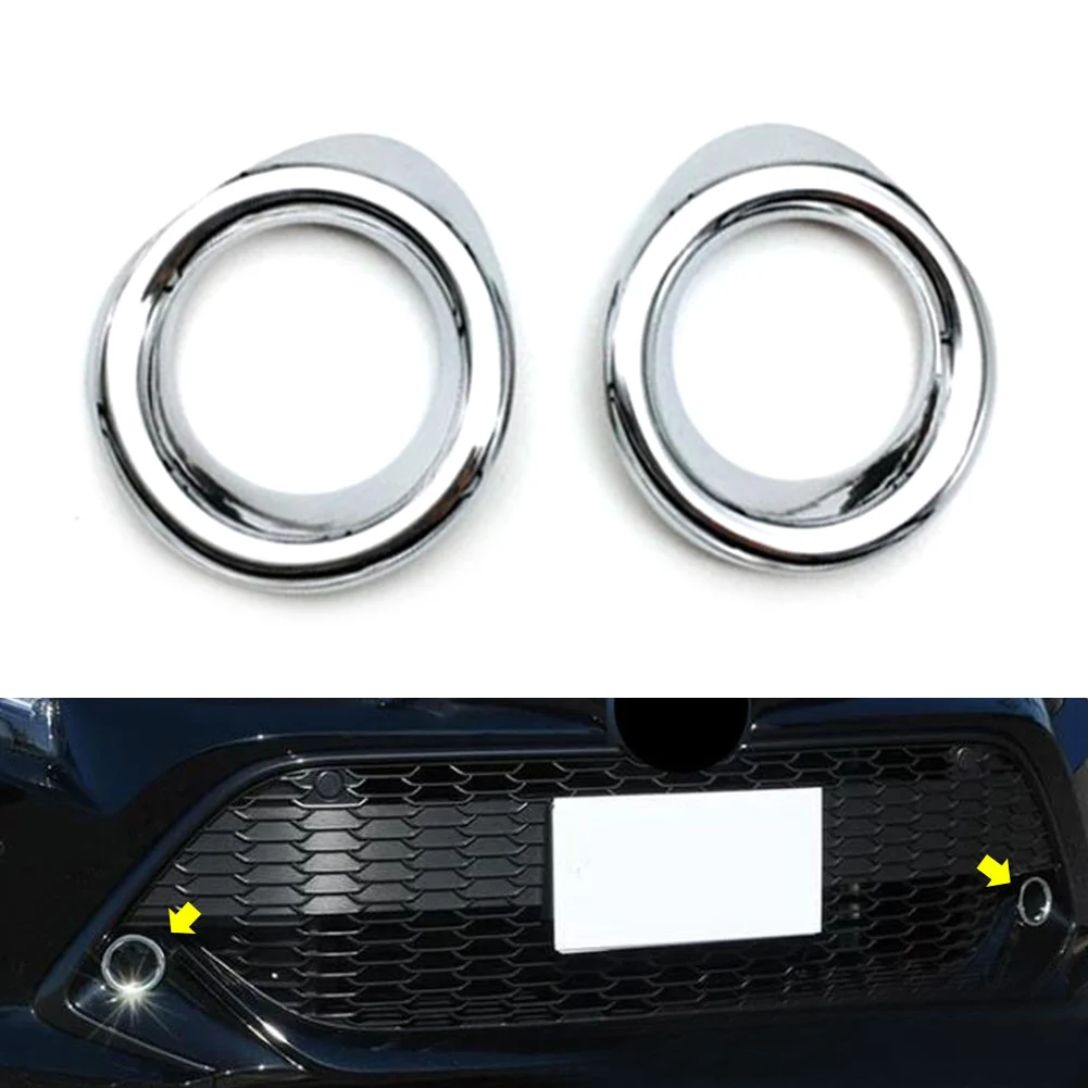 

Автомобильный передний бампер, противотуманный светильник, рамка, кольцо для Toyota Corolla, хэтчбек, 2019, 2020, противотуманная фара, декоративная хр...