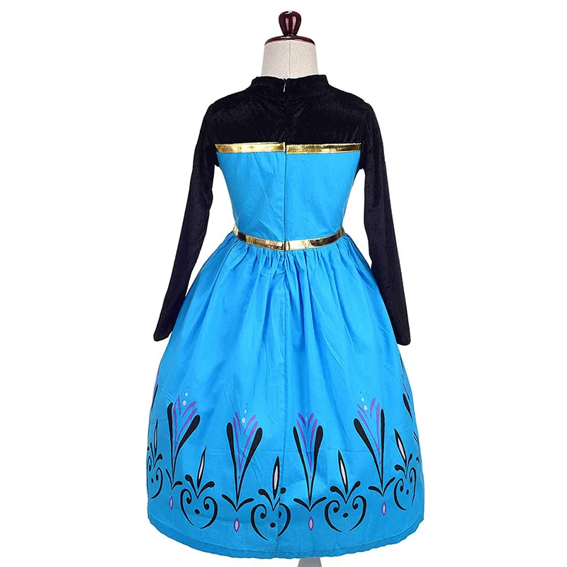 Платье для коронации Эльзы и Анны девочек Детский карнавальный костюм Снежной