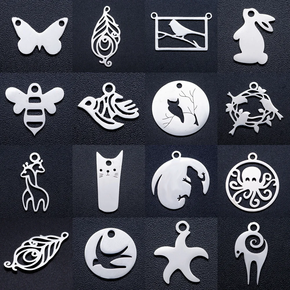 10 шт./лот diy медовая пчела Морская звезда Голубь из нержавеющей стали