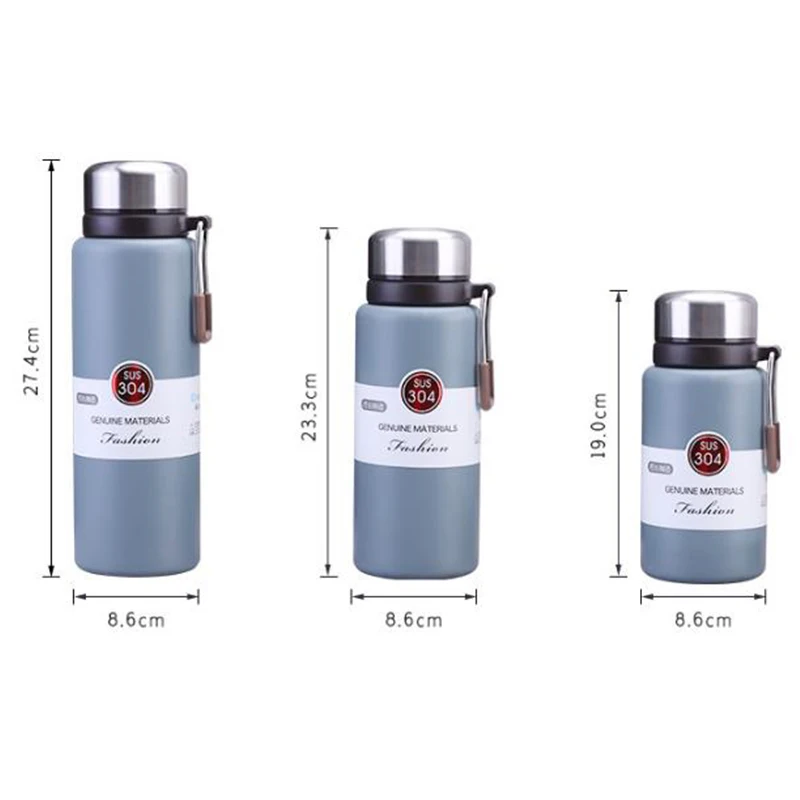 

530/750Ml Thermos Mug With Straw Stainless Steel Lid Thermal Insulation Straight Cup Thermal Water Bottle Tumbler Thermocup