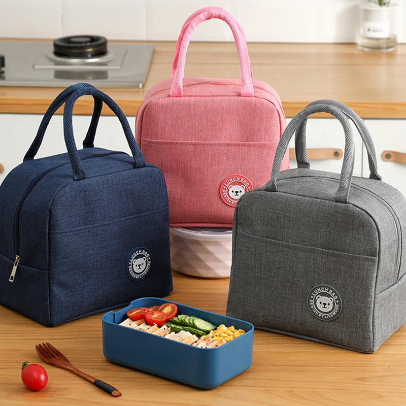 

Lunch Box Bag Bento Box Insulation Package Thermal Food Picnic Bags Pouch For Women Girl Kids Children