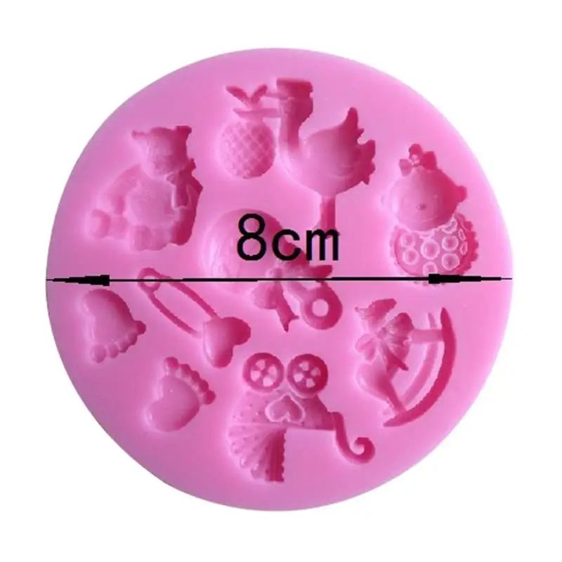 

1pc kids toys silicone cake mold fondant mold cake decorating tools chocolate gmpaste mould cake mould FTM1061