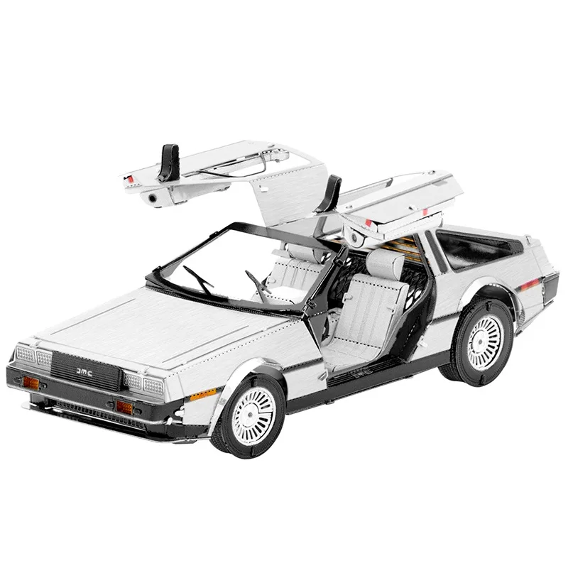 

3D Metal Puzzle DELOREAN CAR model KITS Assemble Jigsaw Puzzle Gift Toys For Children