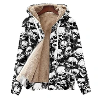 thermal mens winter jacket oversized fleece windbreaker vintage cardigan hoodie heating cool skull custom coat clothes quilted