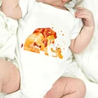 Муфаса Симба Король Лев Детские боди для новорожденных, короткий рукав с О-образным вырезом, комбинезон для новорожденных, одежда на рост дышащая Повседневное Harajuku спортивный костюм для новорожденных