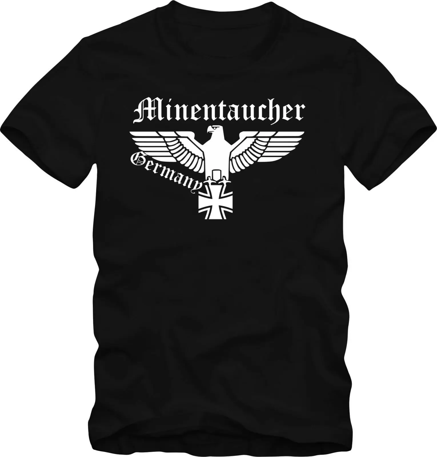 

Bundeswehr Men T-Shirt Wehrmacht mines Diver T-shirt Short Casual harajuku oversized t shirt