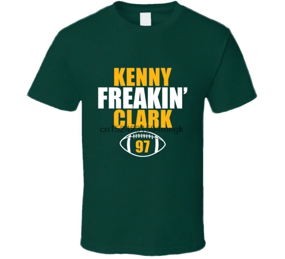 Футболка с футбольным фанатом Kenny Freakin Clark Green Bay|Мужские футболки| |