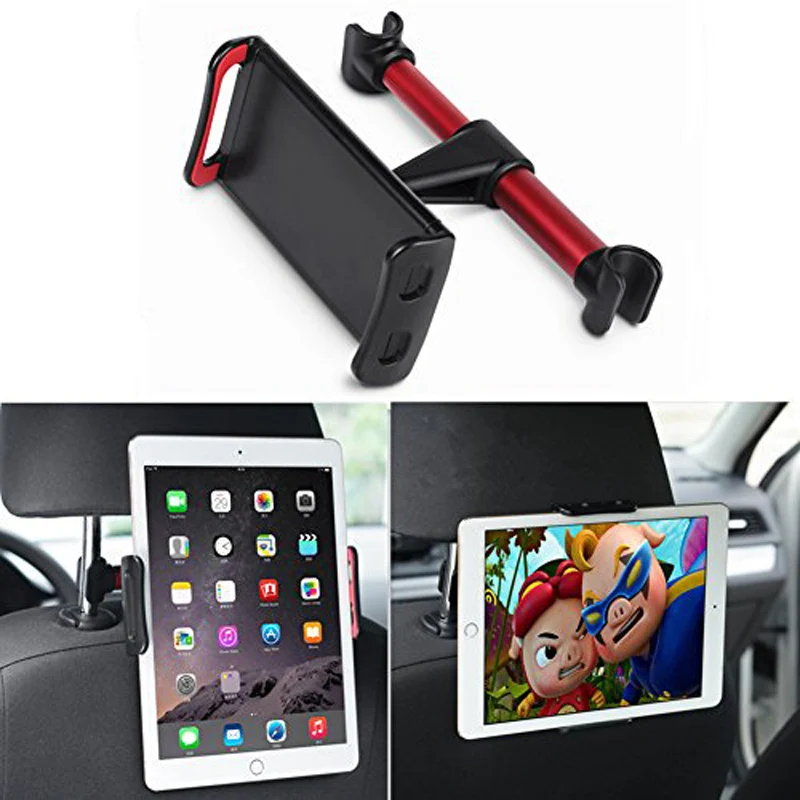 

Car Back Seat Tablet Holder Adjustable 4-11 inch car Headrest Phone Stand Bracket Mount Universal for iPad pro air 9.7'' 10.5''