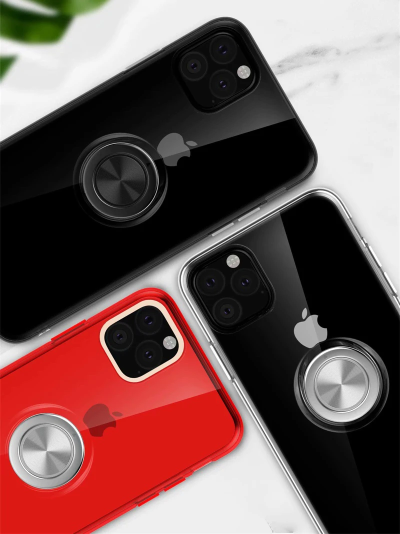 Чехол для iPhone XS Max чехол для iPhone 11 Pro максимальный чехол прозрачный мягкий силиконовый кольцо из ТПУ чехол для iPhone X 6 6s 7 8 Plus чехол Caque
