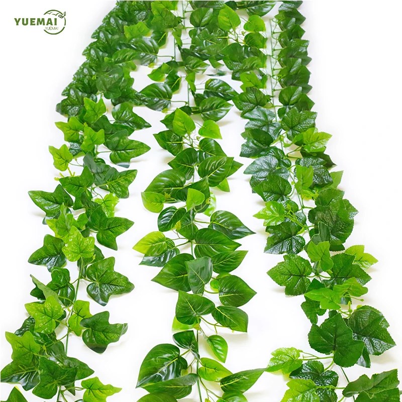220 см 1 шт . искусственные Подвесные Растения ротанг Плющ высококачественные