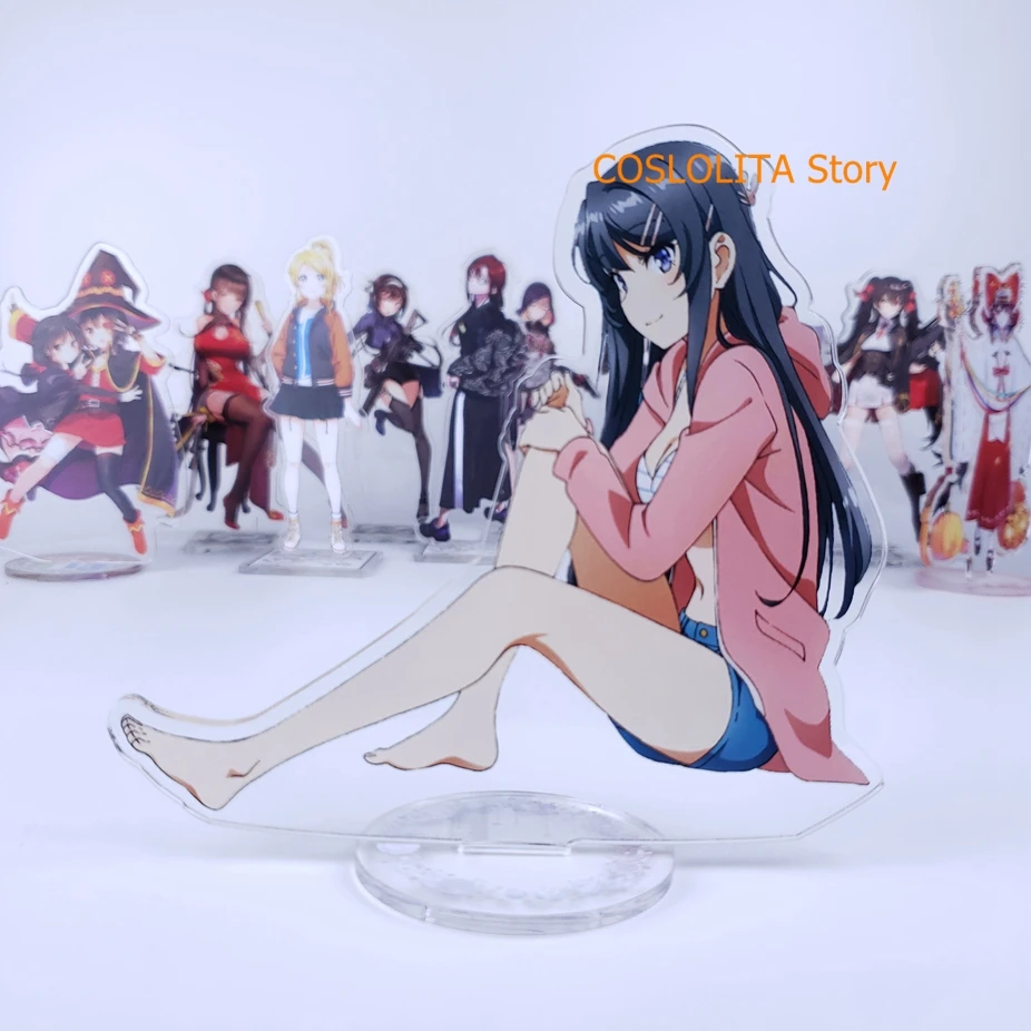 Аниме Seishun Buta Yarou серия Sakurajima Mai брелок стенд фигурка акриловая модель пластина