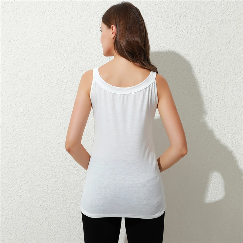

New Women's Loose T-Shirt 2021 Solid Color Tops Butterfly Printed Sleeveless V-Neck Clothing Ladies Top Casual Female Tees Camis
