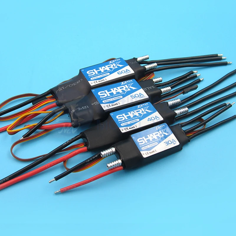 ZTW Shark 30A 40A 50A 60A 70A 80A ESC вперед и назад полностью водонепроницаемый бесщеточный с