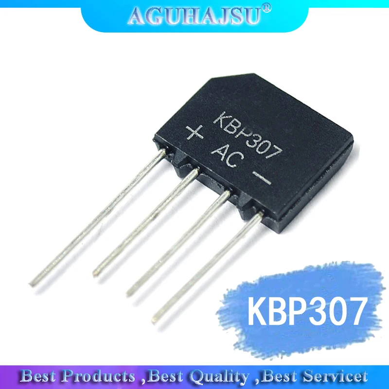 20 шт. KBP307 KBP 307 3A 700V плоский мост выпрямитель Новый и оригинальный IC|Интегральные